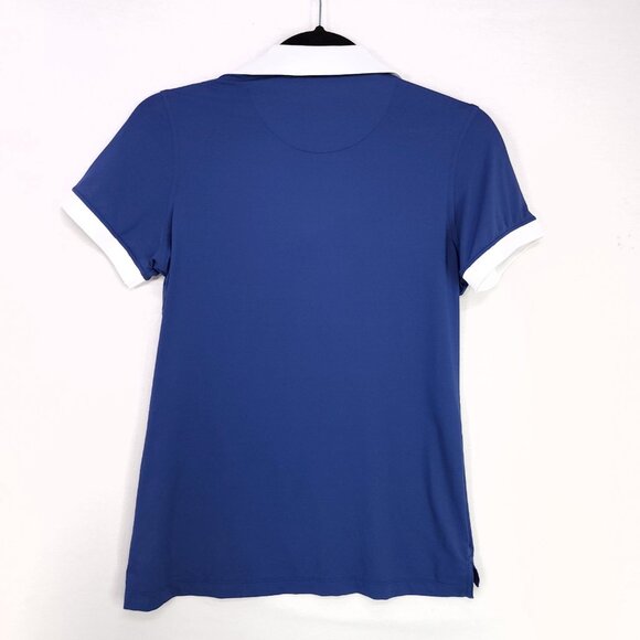 Peter Millar Polo Shirt  Women’s Small Betty Drop V-Neck Golf Contrast Trim - Picture 2 of 11